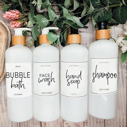 16oz Plastic Bottles - White|White Label