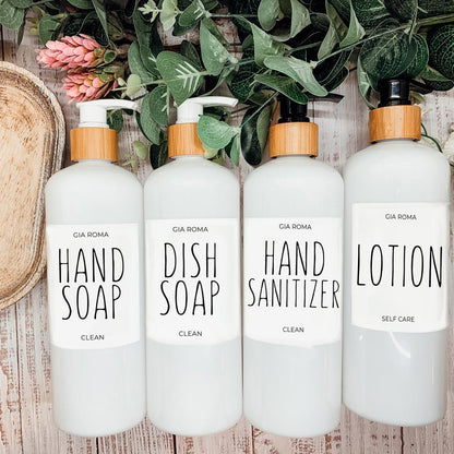 16oz Plastic Bottles - White|White Label