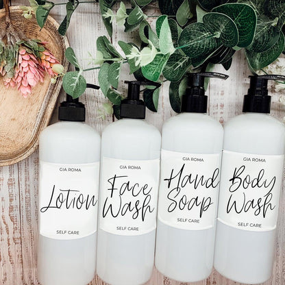 16oz Plastic Bottles - White|White Label