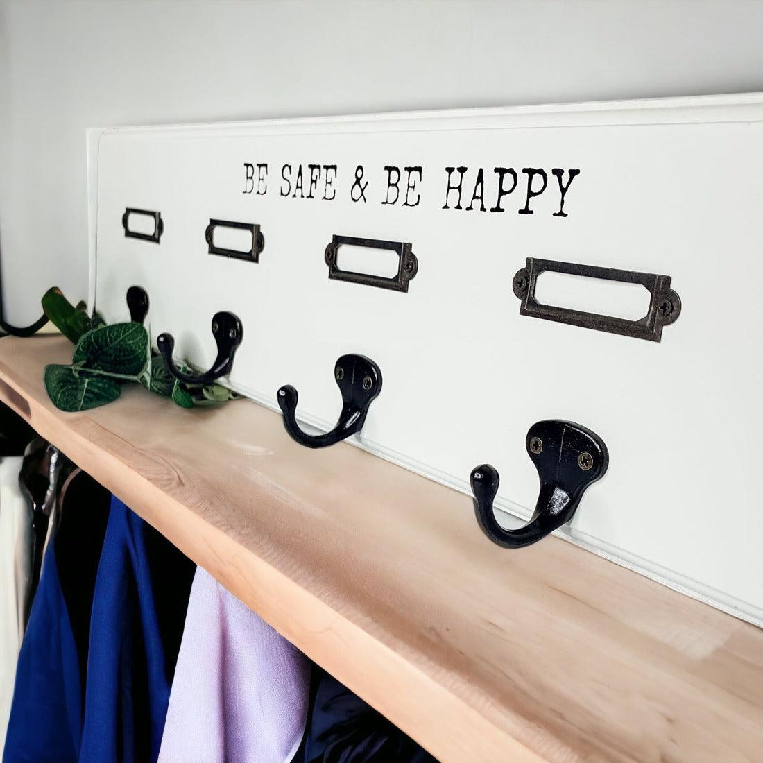 Wooden "Hang This Way" Wall Hooks