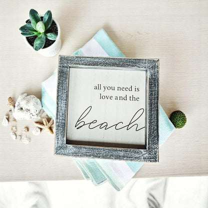 Love &amp; Beach Sign
