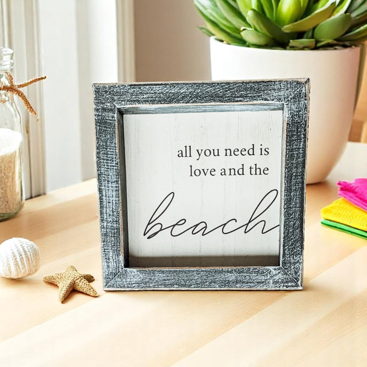 Love &amp; Beach Sign