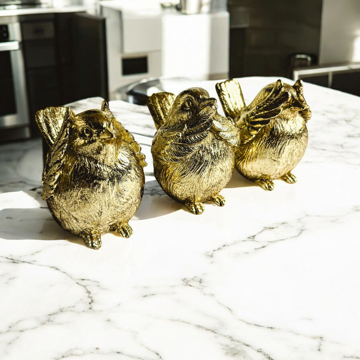3 Wise Birds Figurines