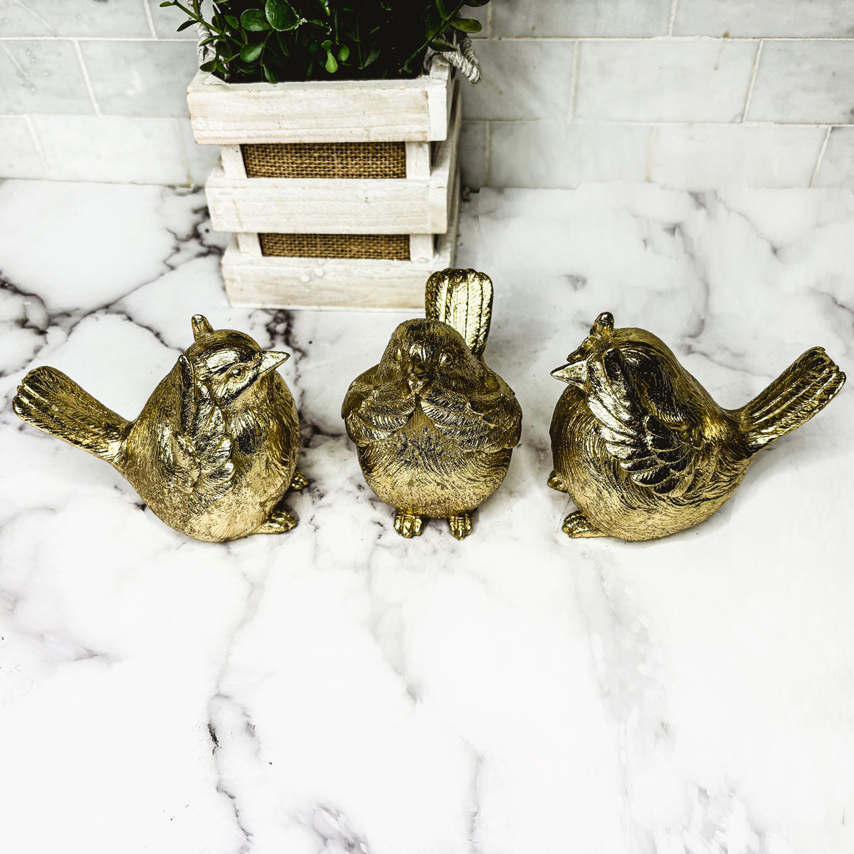 3 Wise Birds Figurines