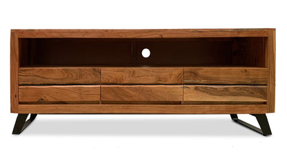 Timbergirl Solid Acacia Wood Live Edge TV Console