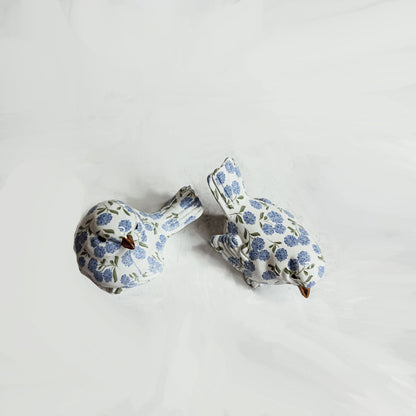 Blue Hydrangea Birds