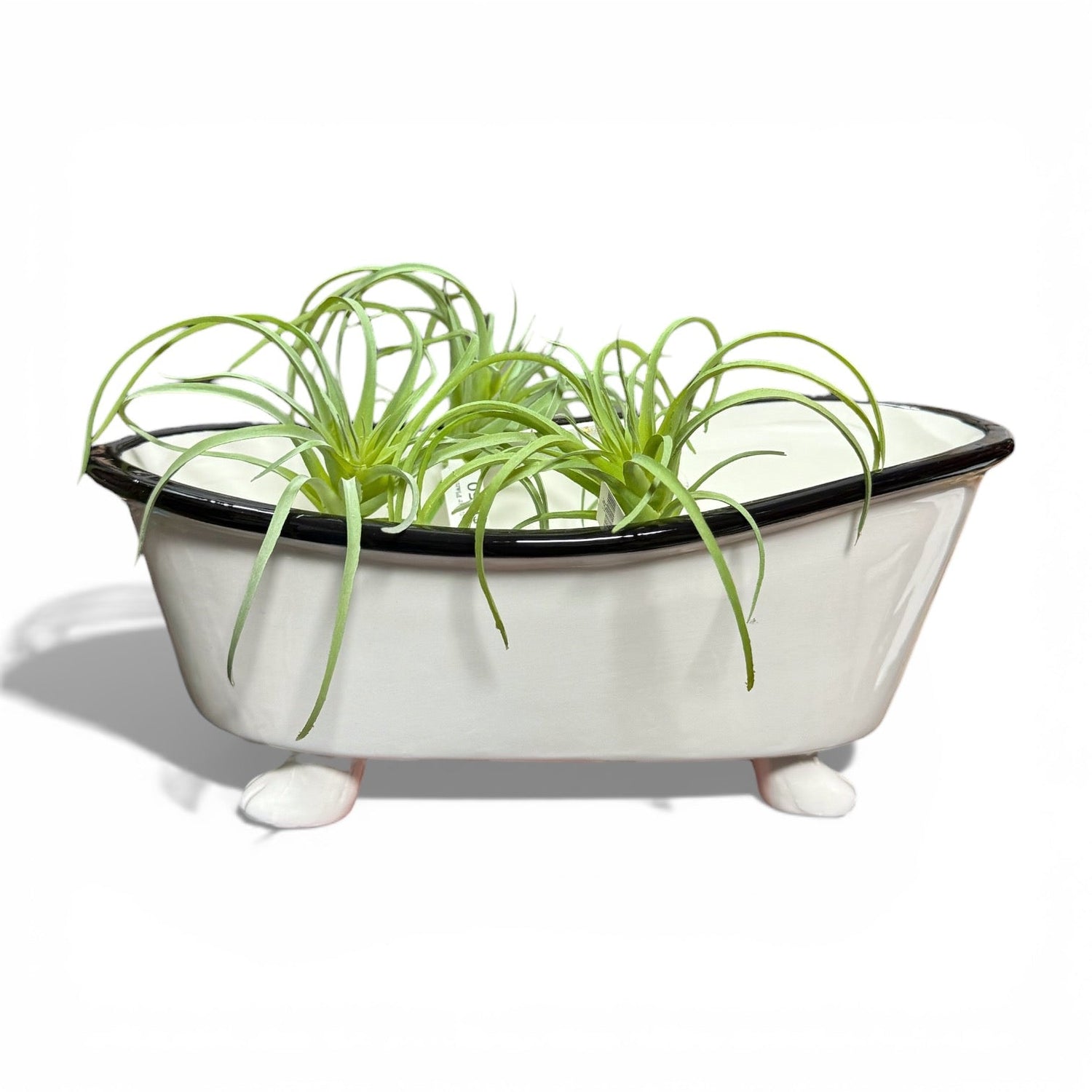 Ceramic Enamel Bathtub Planter &amp; Soap Holder