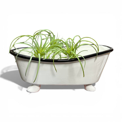 Ceramic Enamel Bathtub Planter &amp; Soap Holder