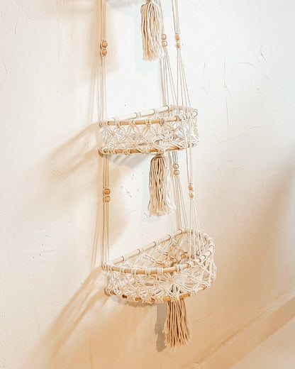 Macrame Hanging Wall Baskets