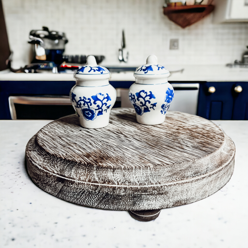 Blue and White Mini Ginger Jar Shakers