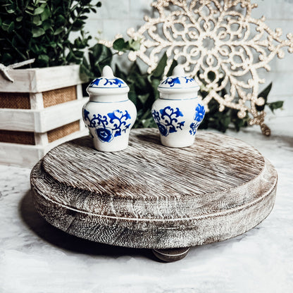 Blue and White Mini Ginger Jar Shakers
