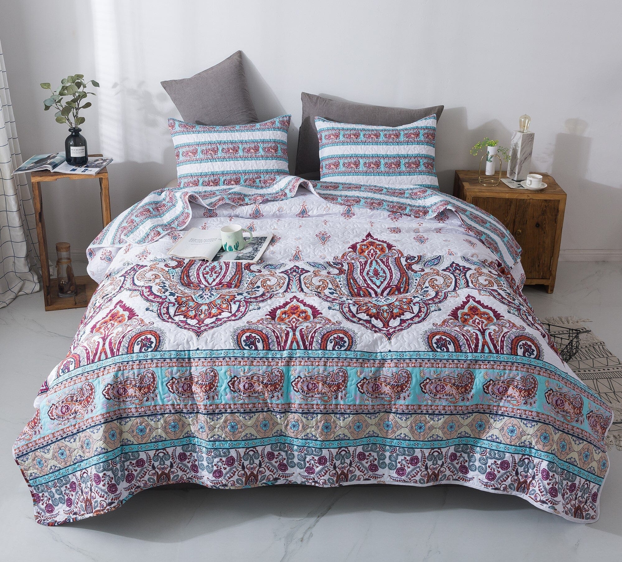 Boho Summer Quilted Bedding