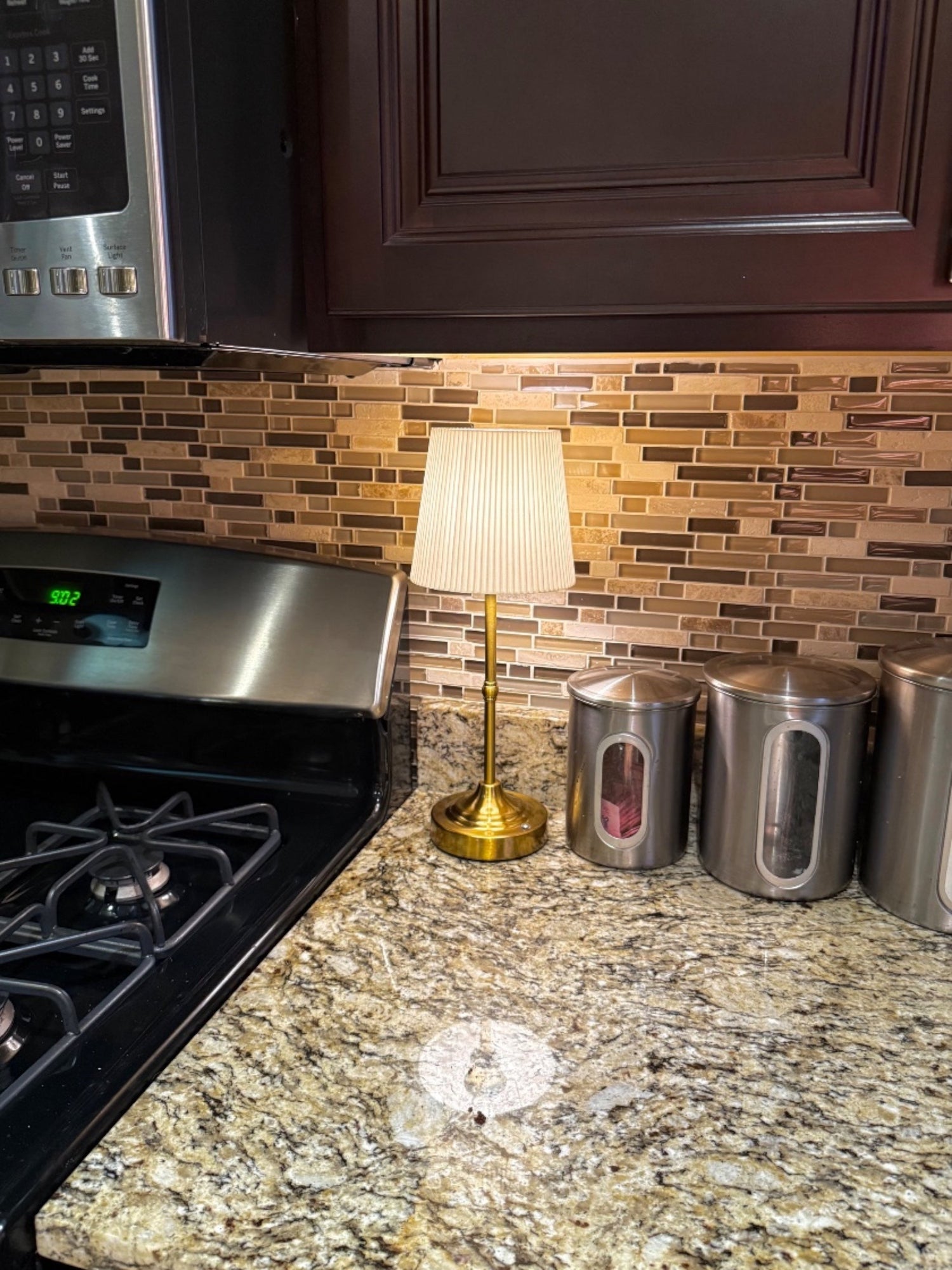 Rechargeable Touch-Control Gold LED Desktop Lamp