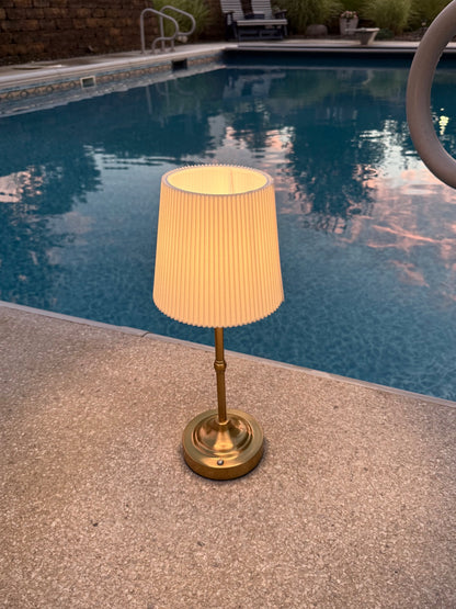 Rechargeable Touch-Control Gold LED Desktop Lamp