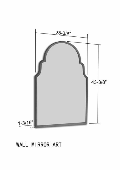Ivisan Mirror - Antique Silver Finish
