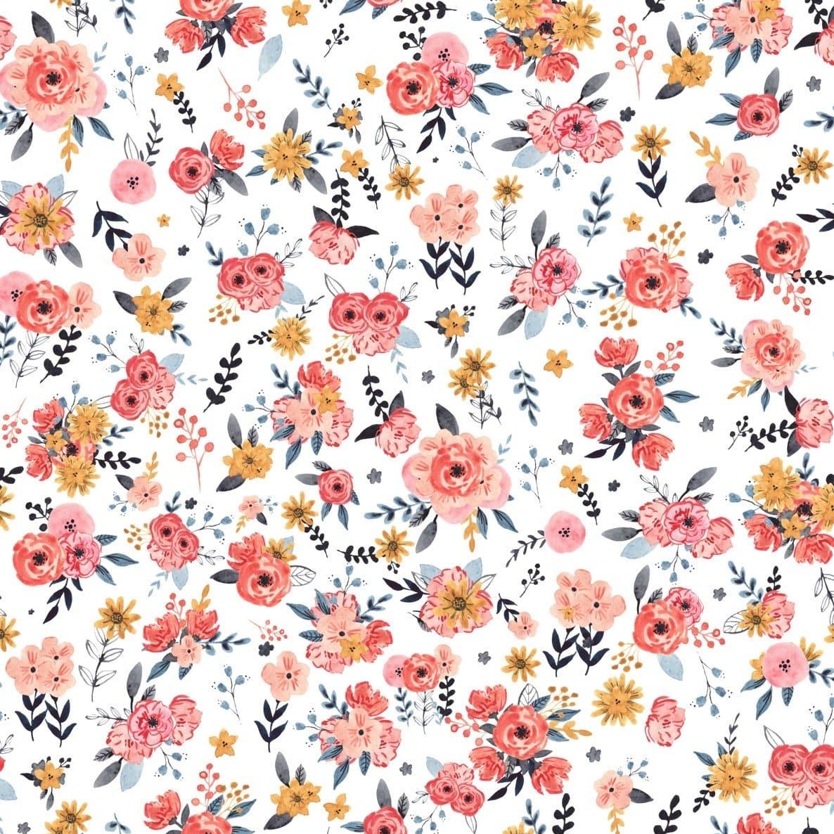 In Bloom Wallpaper - White