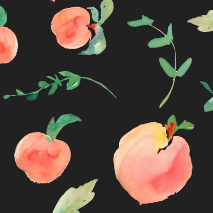 Peachy Clean (Black) Wallpaper
