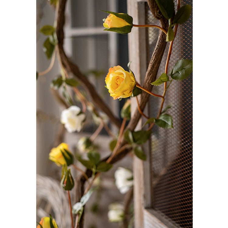 Artificial Silk Rose Vine - 55"