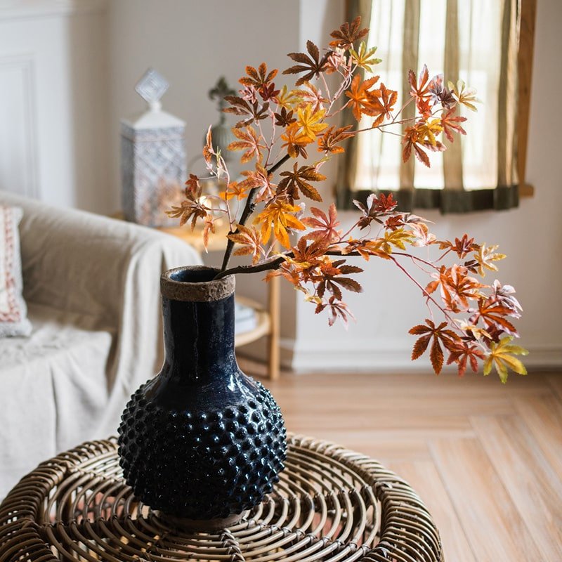 Artificial Fall Color Maple Leaf Stem