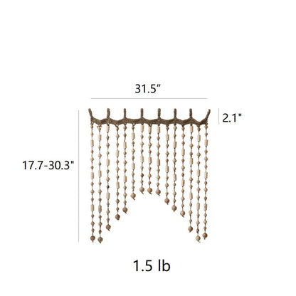 Wood Beaded Door/Window Curtain