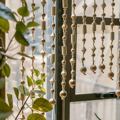 Wood Beaded Door/Window Curtain