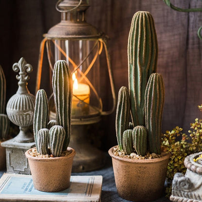 Artificial Potted Cactus