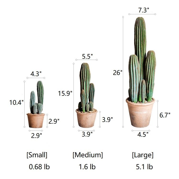 Artificial Potted Cactus