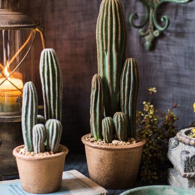 Artificial Potted Cactus