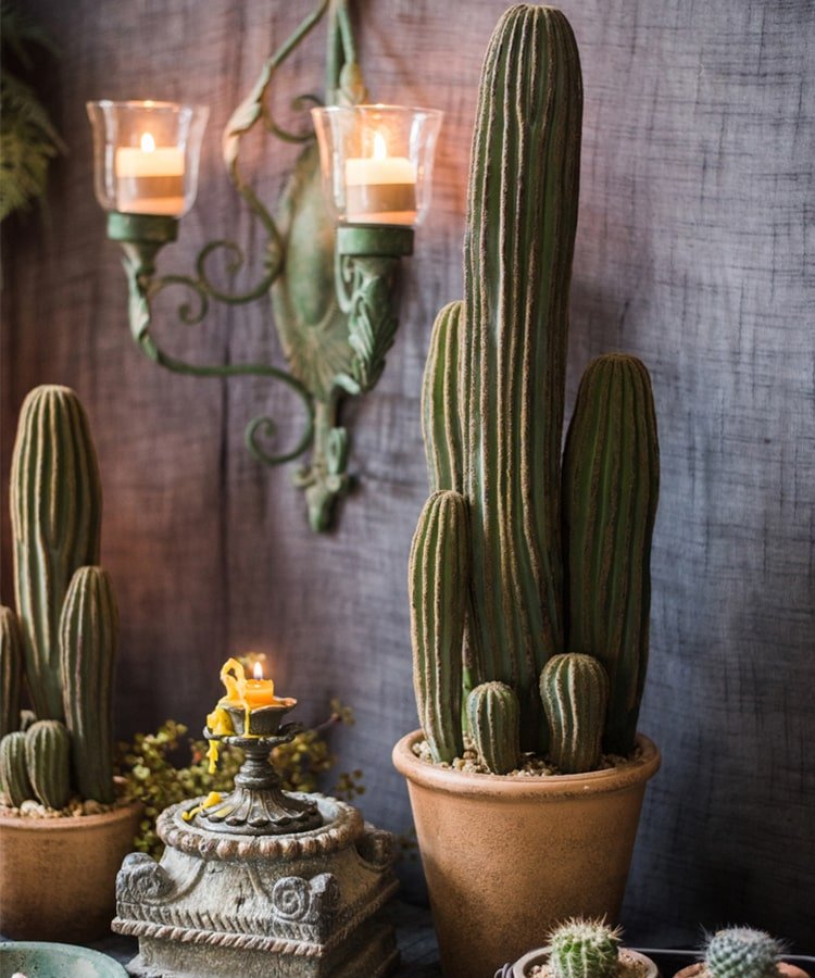 Artificial Potted Cactus