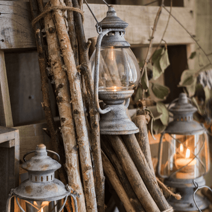 Restoration Antique Lantern Candle Holders