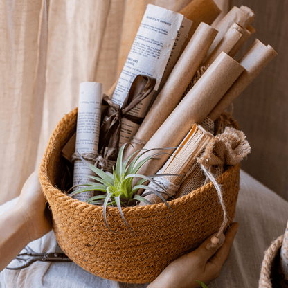 Cotton Rope Woven Basket Desktop Organizers