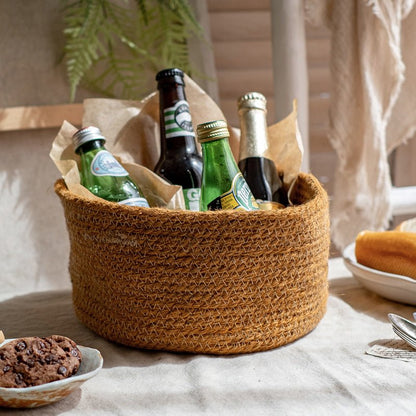 Cotton Rope Woven Basket Desktop Organizers