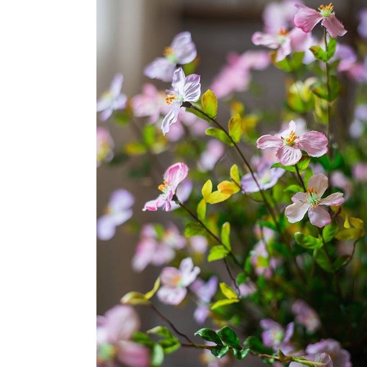 Silk Faux Gaura Stem in Pink or Purple - 20"