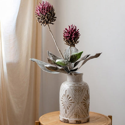 Artificial Tall Stem Flower Mulan Thistle - 43"
