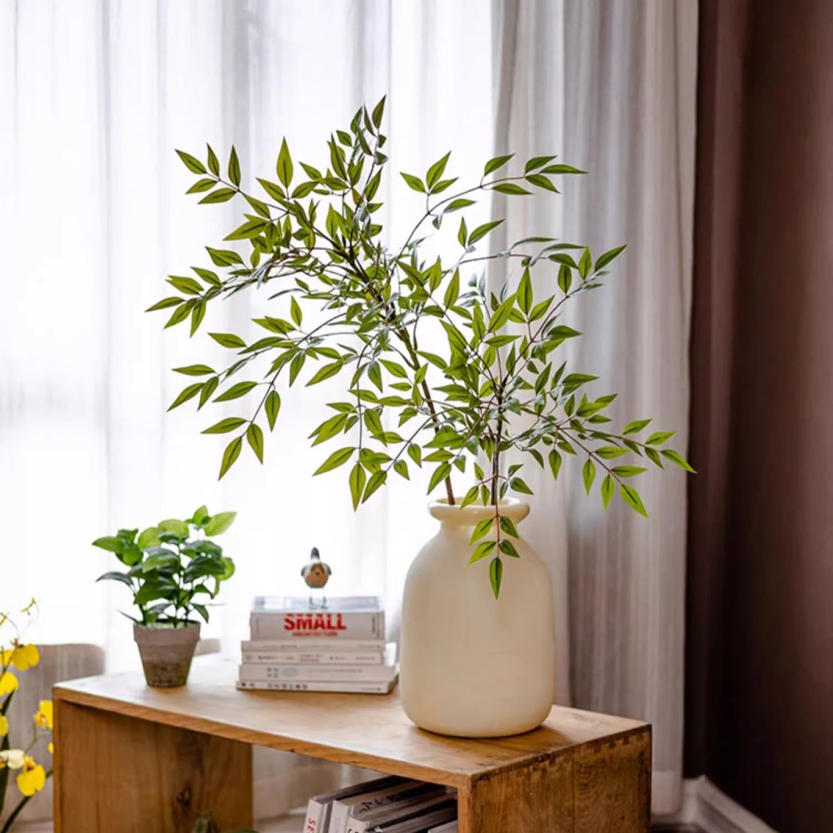 Green Nandina Leaf Stem