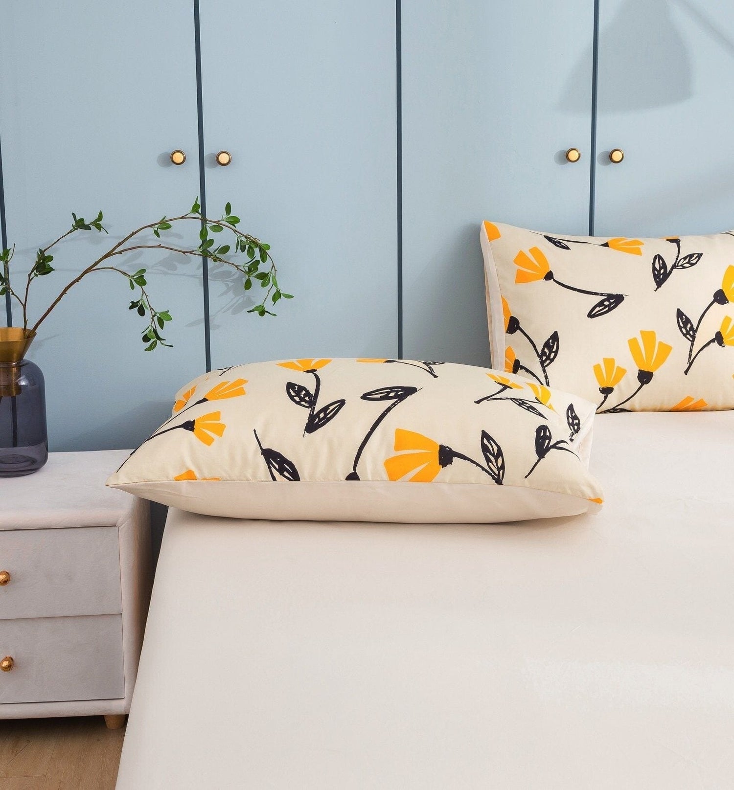 Bed in a Bag Bundle Set - Yellow Fleur