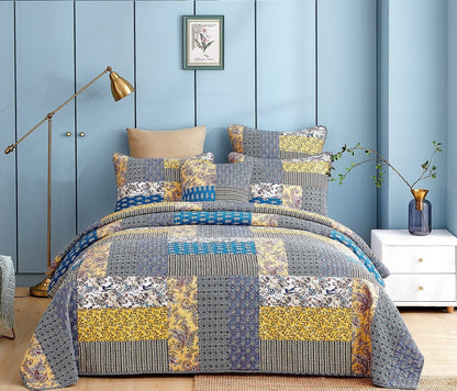 Honey Cove Garden Quilted Bedding Set