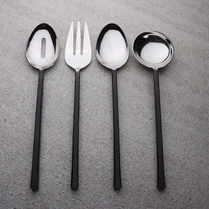 JASON Black 4 Piece Hostess Serving Set