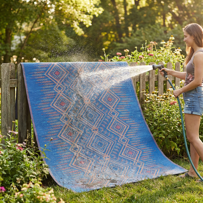 Jodhpur - Boho Blue Reversible Outdoor Rug
