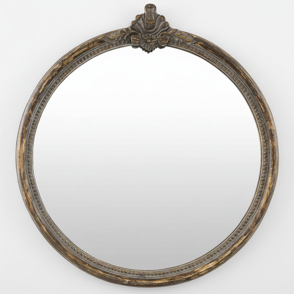 Kandersteg Dark Red Accent Mirror
