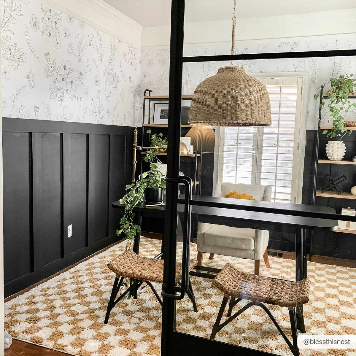 Kieu Mustard &amp; Ivory Checkered Area Rug