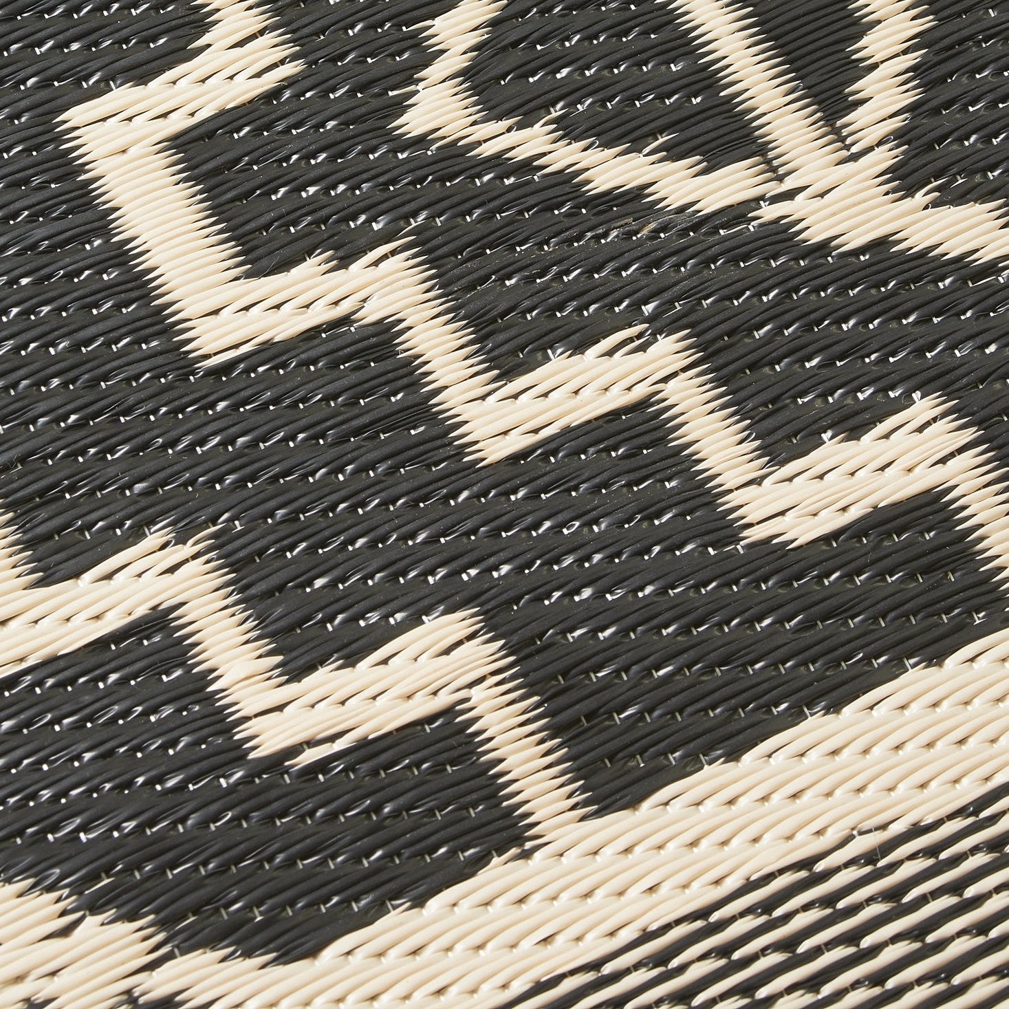 (SALE) Kilimanjaro - Black Reversible Outdoor Rug