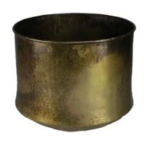 Old Brass Metal Planters - 3 Size Options
