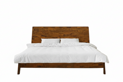 Serenity Deluxe Acacia Wood Platform Bed Frame - Multiple Finishes