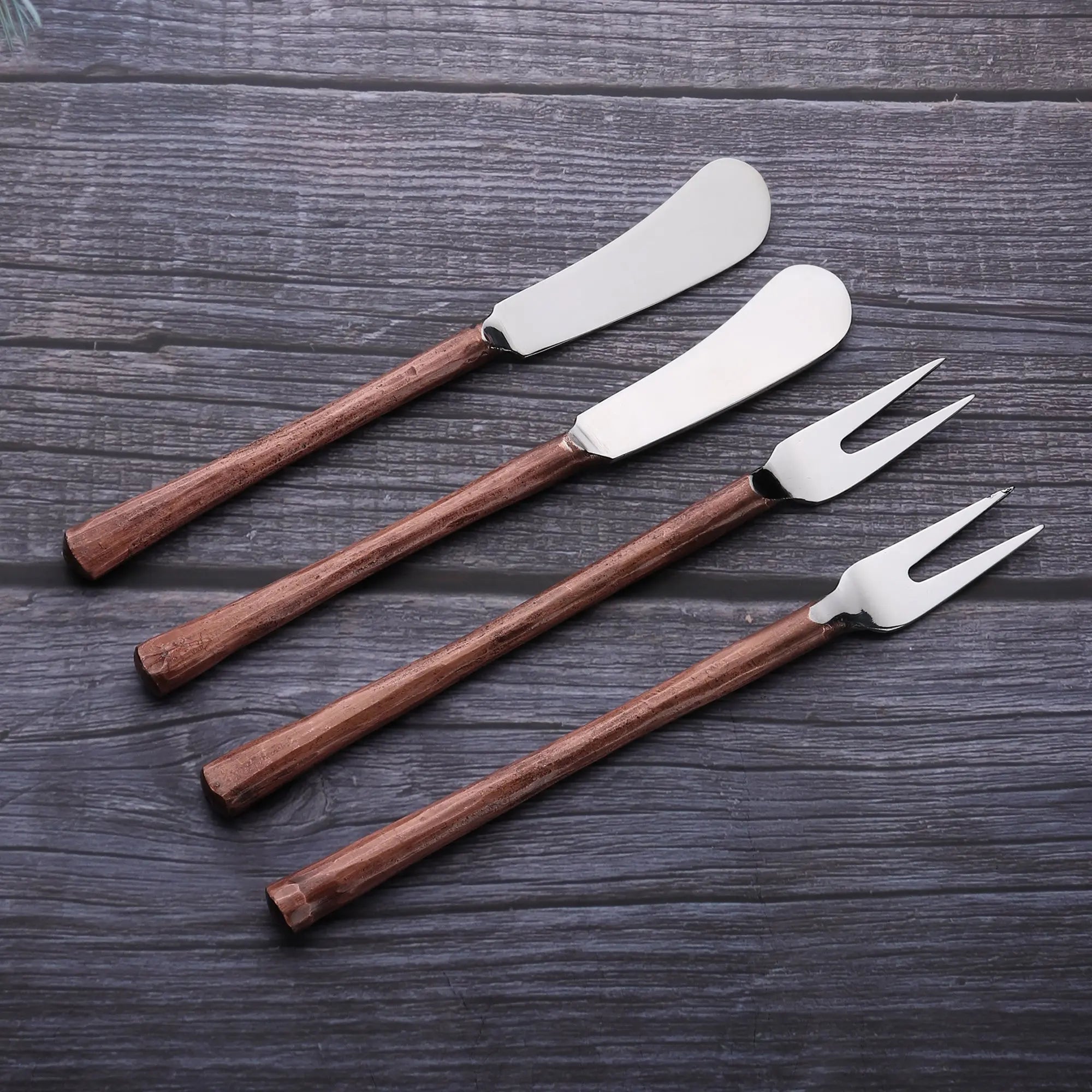 MEDICKI CHEESE FORK &amp; SPREADER 4 PC. SET