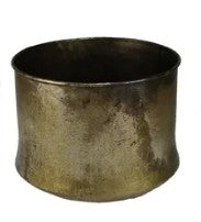 Old Brass Metal Planters - 3 Size Options