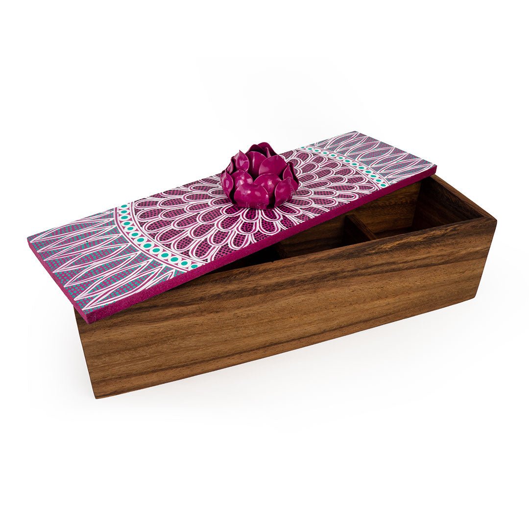 Blossom Handpainted Tea Boxes - 5 Colors