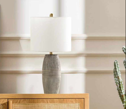 Mabayo Ribbed Ceramic Table Lamp