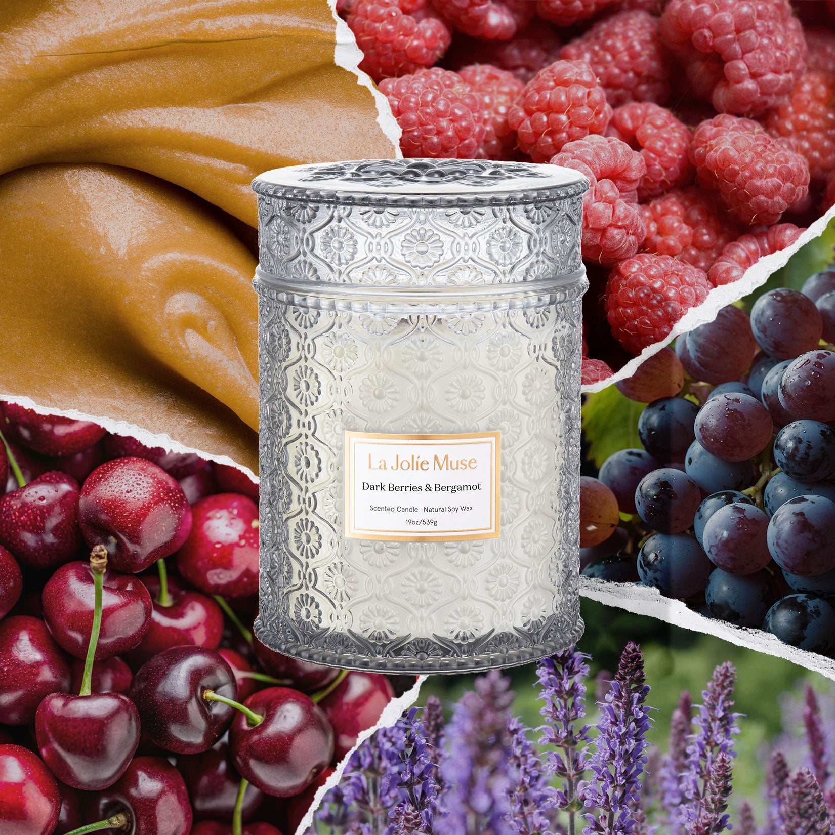 Maelyn - Dark Berries &amp; Bergamot 19oz Candle