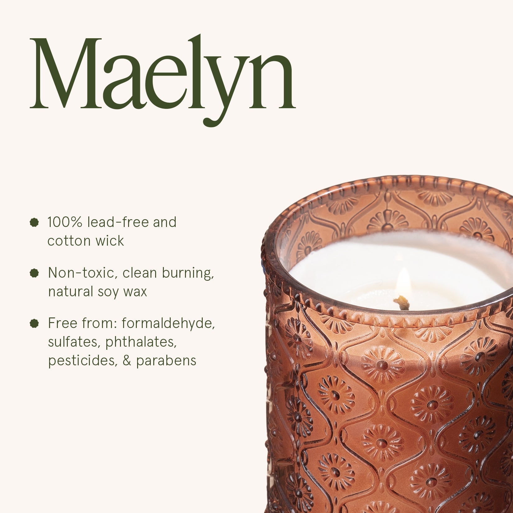 Maelyn - Hearth &amp; Velvet Flames 6oz Candle